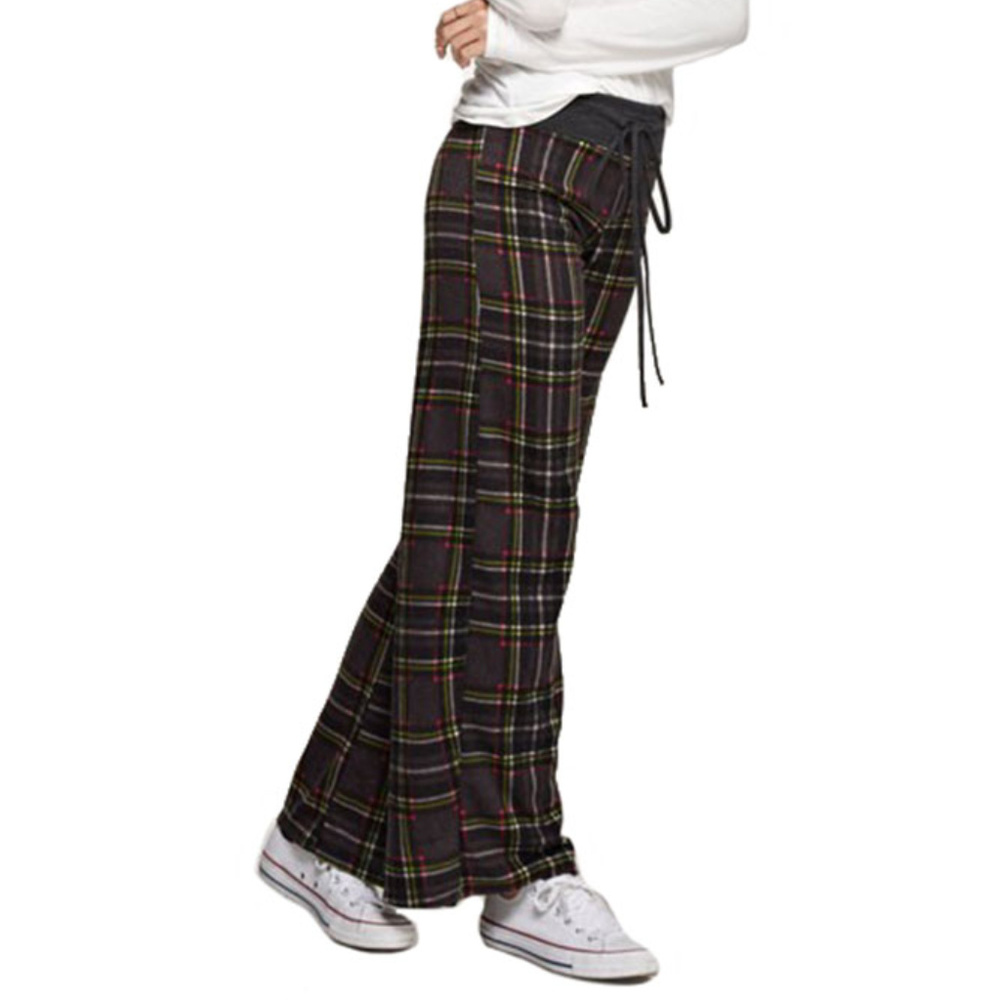 Charcoal Plaid Pajama Lounge Pants